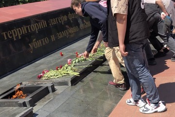 Посетили мемориал жертвам фашистской оккупации Крыма 1941-1944г.г. концлагерь «Красный»